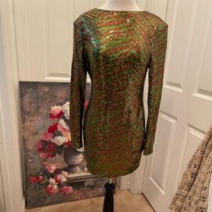 Beautiful green sequin dress